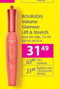 Tusz Bourjois volume glamour lift & stretch promocja