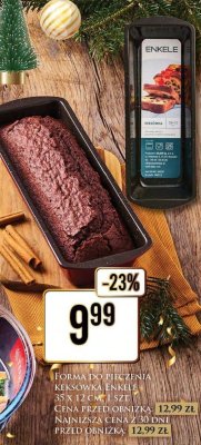 Forma do pieczenia keksówka Enkele 35 x 12 cm promocja w Dino