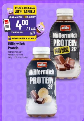 Napój proteinowy Müllermilch Protein promocja w POLOmarket