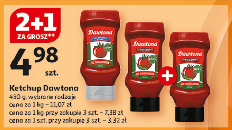 Ketchup pikantny Dawtona promocja w Auchan