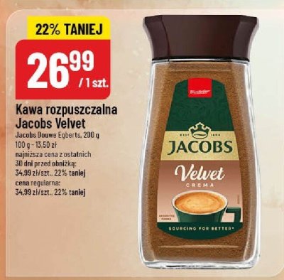 Kawa rozpuszczalna Jacobs Velvet promocja w POLOmarket