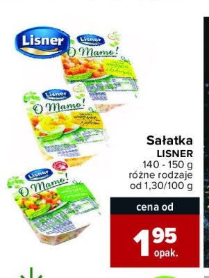 Sałatka warzywna z groszkiem Lisner o mamo! promocja