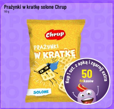 Prażynki w kratkę solone Chrup promocja w POLOmarket