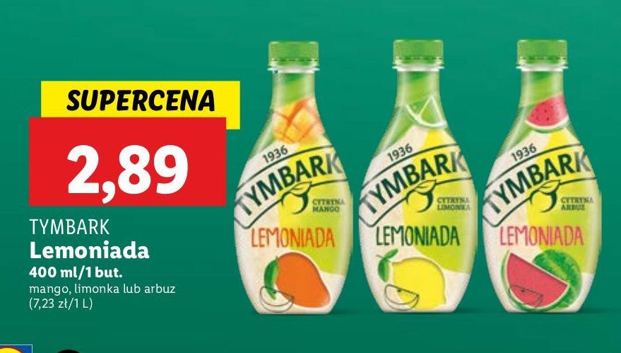 Lemoniada cytryna i mango Tymbark lemoniada promocja