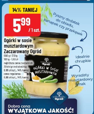 Ogórki w sosie musztardowym  promocja w POLOmarket