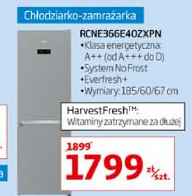 Lod贸wka rcne366e40zxpn Beko promocja
