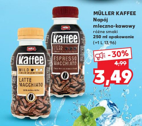 Napój kawowy espresso macchiato Muller kaffee promocja