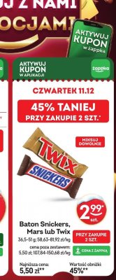 Baton Snickers promocja w Żabka
