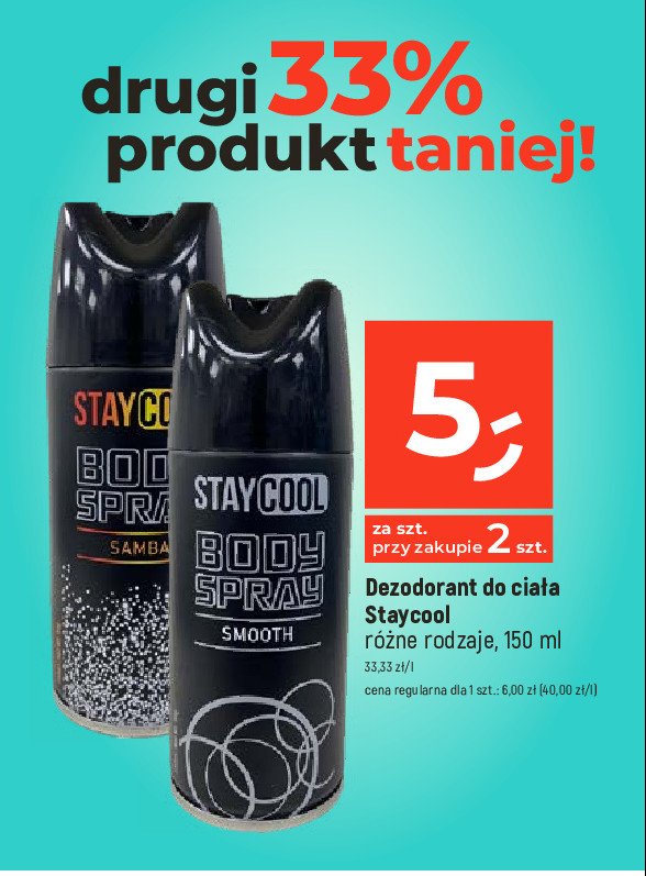 Dezodorant smooth Stay cool promocja