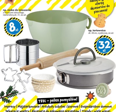 Tortownica ok. 26 cm, z pokrywą promocja w Tedi