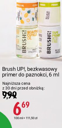 Primer do paznokci bezkwasowy Brush up! promocja