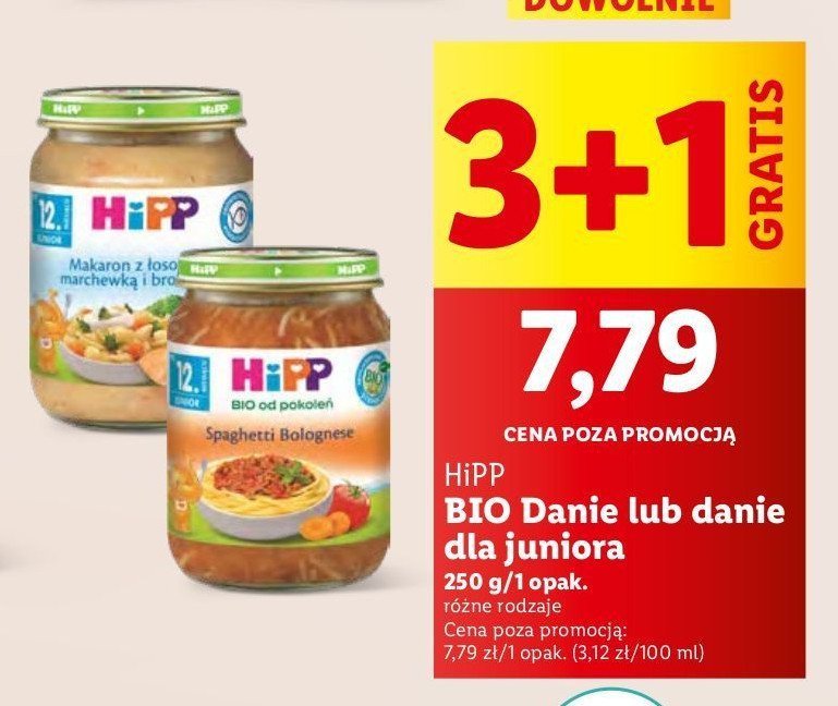 Spaghetti bolognese Hipp bio promocja