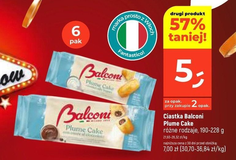 Biszkoptowe ciastka jogurtowe z kremem czekoladowym Balconi promocja w Dealz