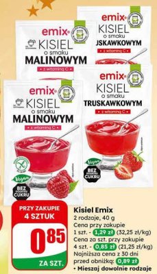 Kisiel Emix 2 rodzaje promocja w Dino