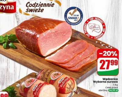 Wędzonka wyborna surowa promocja w Dino