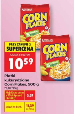 Płatki kukurydziane Corn Flakes Nestlé promocja w Biedronka