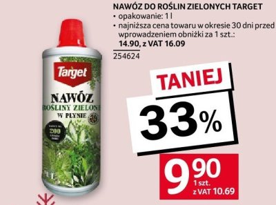 Nawóz do roślin zielonych Target promocja w Selgros