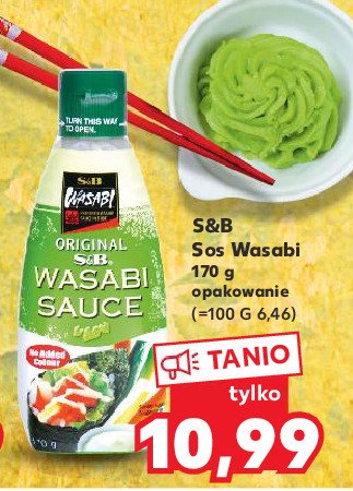 Sos wasabi S&b promocja