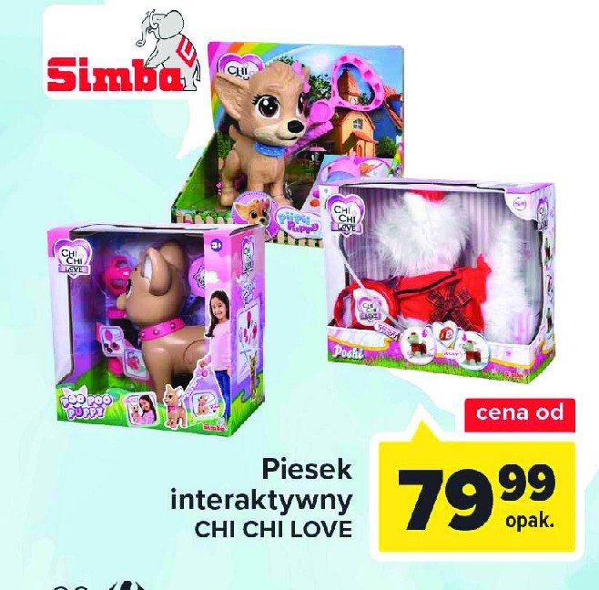 Piesek chichi w torbie Simba promocja