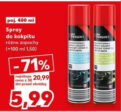 Spray do kokpitu promocja w Kaufland