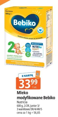 Mleko modyfikowane Bebiko Nutricia 600g 2/2R, Junior 3/3 waniliowe/3R/4/4R/5 promocja w Leclerc