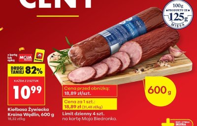 Kiełbasa Żywiecka promocja w Biedronka