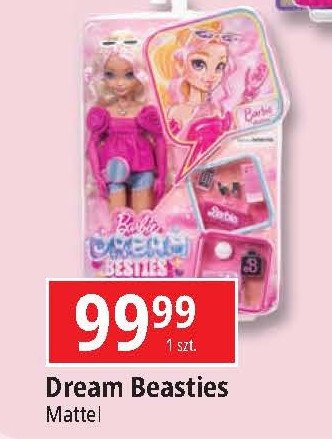 Lalka barbie dream beasties Mattel promocja w Leclerc