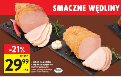 Szynka na pętelce SKARBY WĘDZARNI promocja w Intermarche