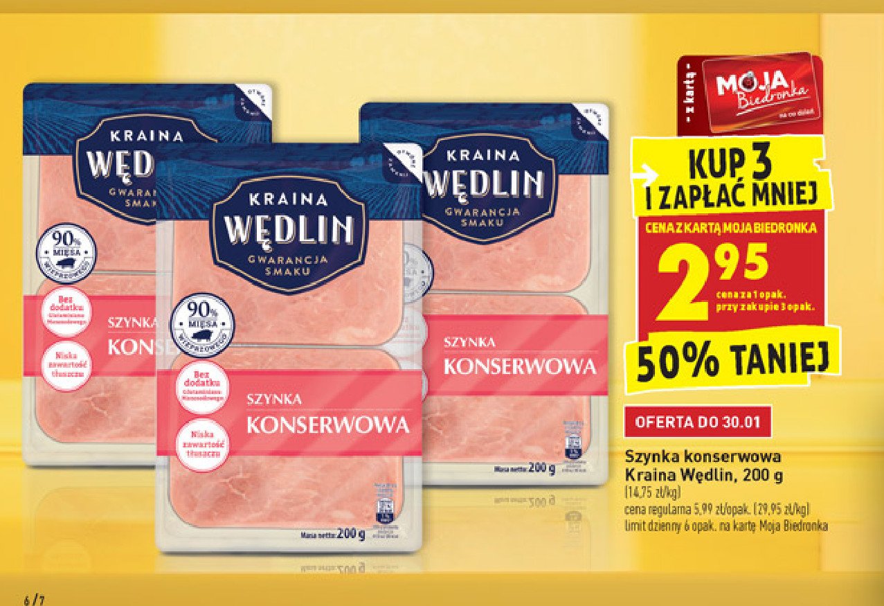 Szynka konserwowa Kraina wędlin promocja