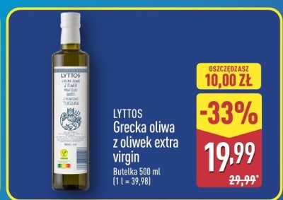 Oliwa z oliwek extra virgin LYTTOS Grecka promocja w Aldi