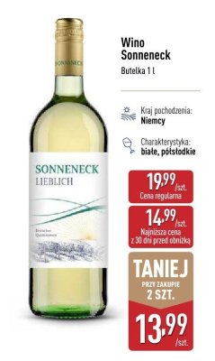 Wino Sonnecnek promocja w Aldi