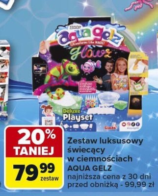 Zestaw luksusowy świecący w ciemnościach AQUA GELZ Deluxe Playset promocja w Carrefour