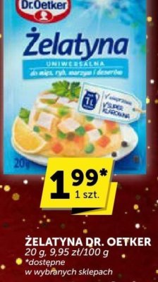 Żelatyna DR. OETKER promocja w Groszek