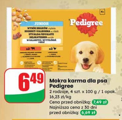Mokra karma dla psa Pedigree promocja w Dino