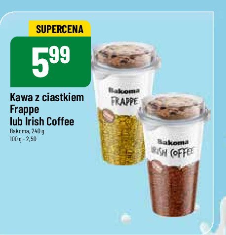 Kawa z ciastkiem frappe Bakoma promocja