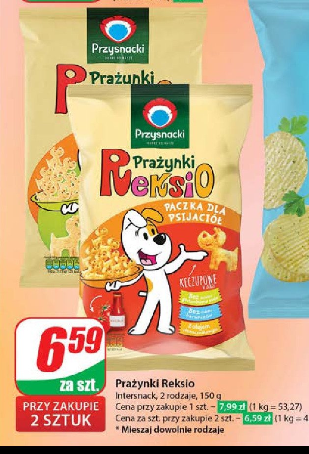 Prażynki reksio lekko solone Przysnacki promocja
