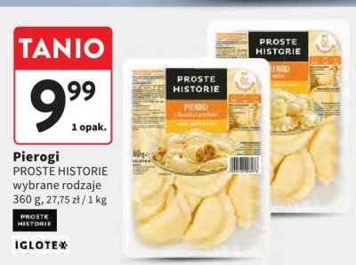Pierogi PROSTE HISTORIE wybrane rodzaje promocja w Intermarche