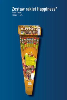 Zestaw rakiet fajerwerki Happiness Super Power promocja w POLOmarket