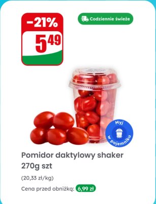 Pomidor daktylowy shaker promocja w Dino