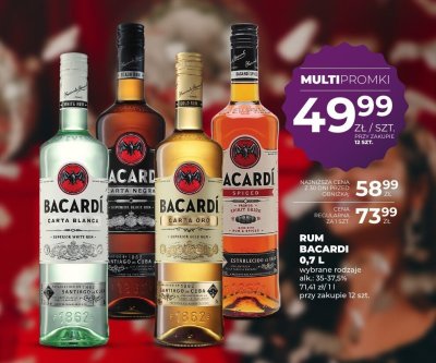 Rum Bacardi 0,7 L promocja w Duży Ben