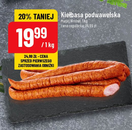 Kiełbasa podwawelska Madej & wróbel promocja