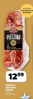 Kiełbasa pieczona Pekpol promocja w Netto
