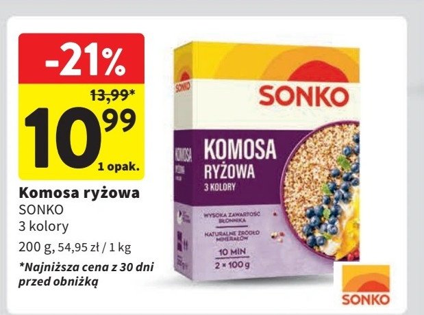 Komosa ryżowa trzy kolory Sonko promocja