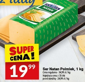 Ser Natan Polmlek, 1 kg promocja w Twój Market