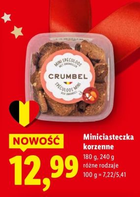 Miniciasteczka korzenne Crumbel promocja w Lidl