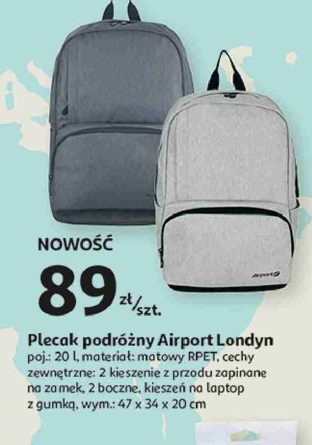 Plecak londyn 20 l Airport promocja