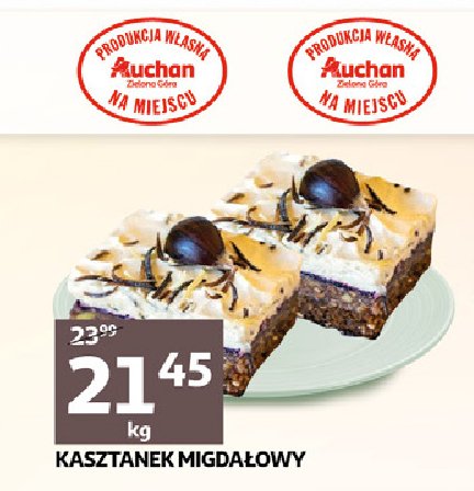 Ciasto kasztanek migda艂owy Auchan promocja
