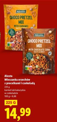 Mieszanka orzechów z precelkami i czekoladą promocja w Lidl