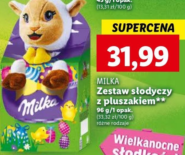 Czekoladki + maskotka Milka promocja