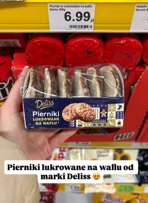 Pierniki lukrowane na waflu  promocja w Dino